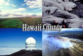 montage of Hawai‘i county sceneries
