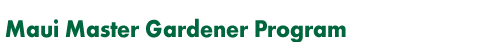 Master Gardener Program