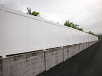 white fence