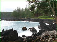 picture of black sand beach