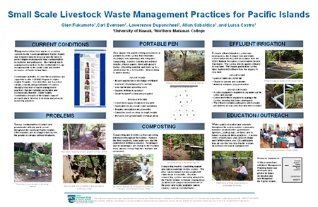 Small Scale Livestock Waste Management Practices for Pacific Islands conference poster