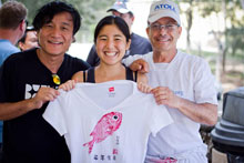 Benny Ron and gyotaku artists