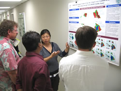 student at the symposium