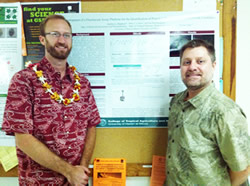 PhD candidate Zachary Bergeron and his advisor, Dr. Jon-Paul Bingham.