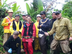 Dr. Leary (far right)
with members of the Big Island Invasive Species team.