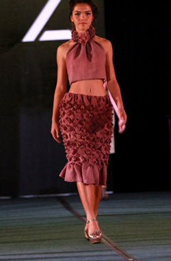 Using waste scraps of cloth as design elements adds interest  and sustainability to garments.