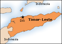 Map of Timor Leste