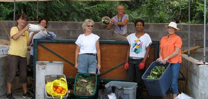 MGs doing vermicomposting -- wormers!
